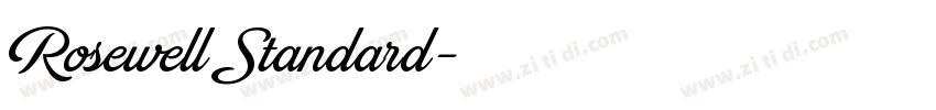 Rosewell Standard字体转换